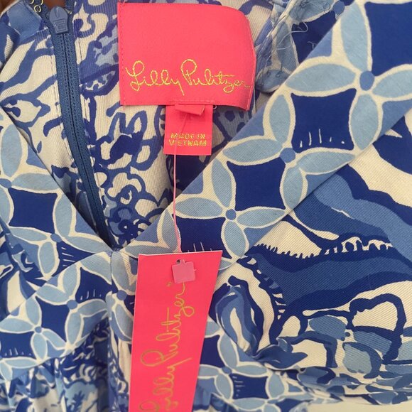 Lilly Pulitzer Blue Serena V-Neck Maxi Dress NWT - Picture 6 of 7